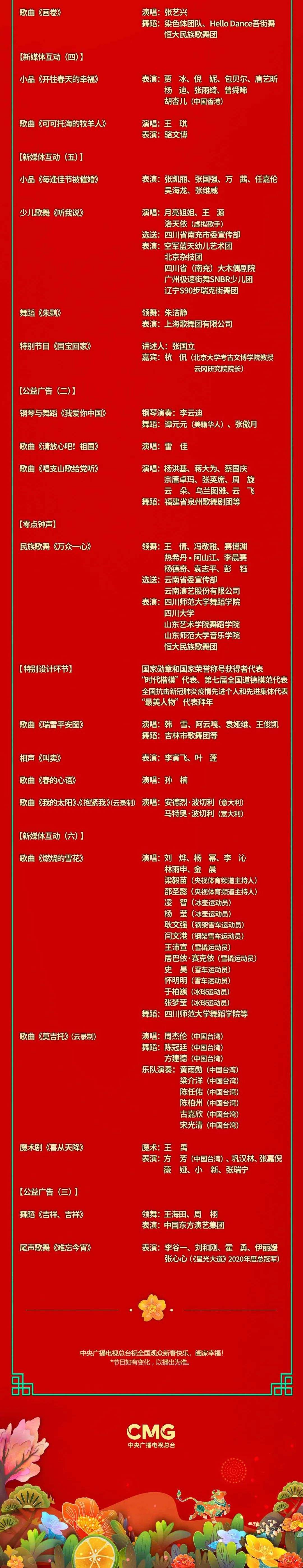 北京卫视春晚节目单，北京卫视春晚节目单2022肖战吗
